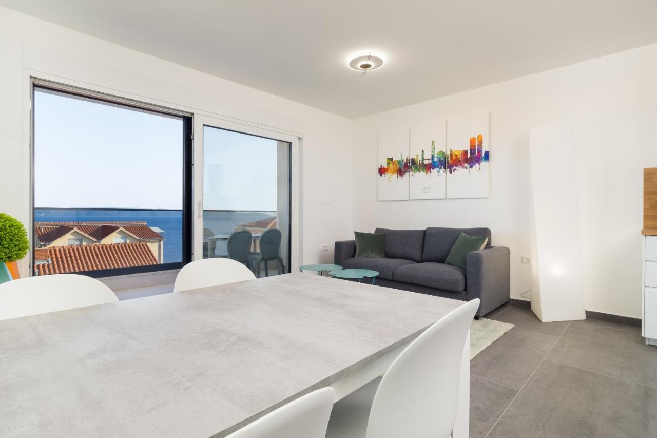 Luxury Apartment- Balcony- Private Rooftop And Jacuzzi- Common Pool Trogir Buitenkant foto